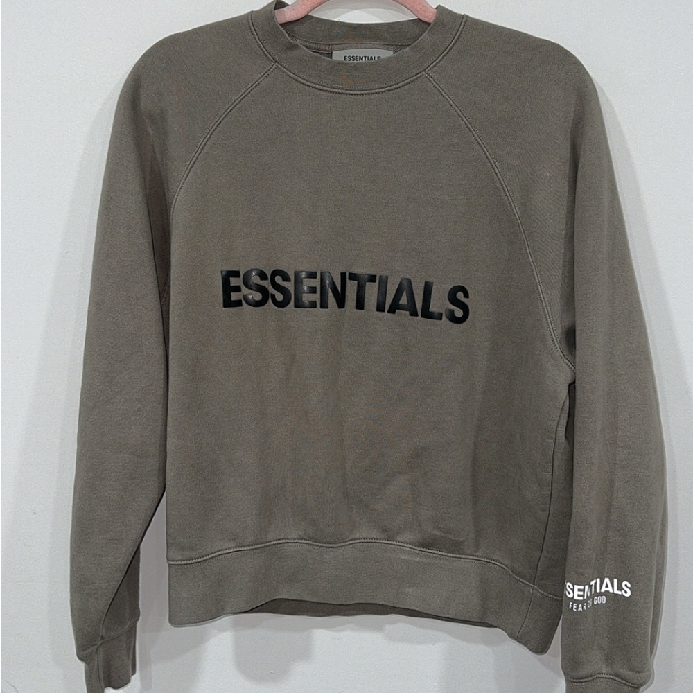 Fear of God Essentials Men's Tan Crewneck Sweater